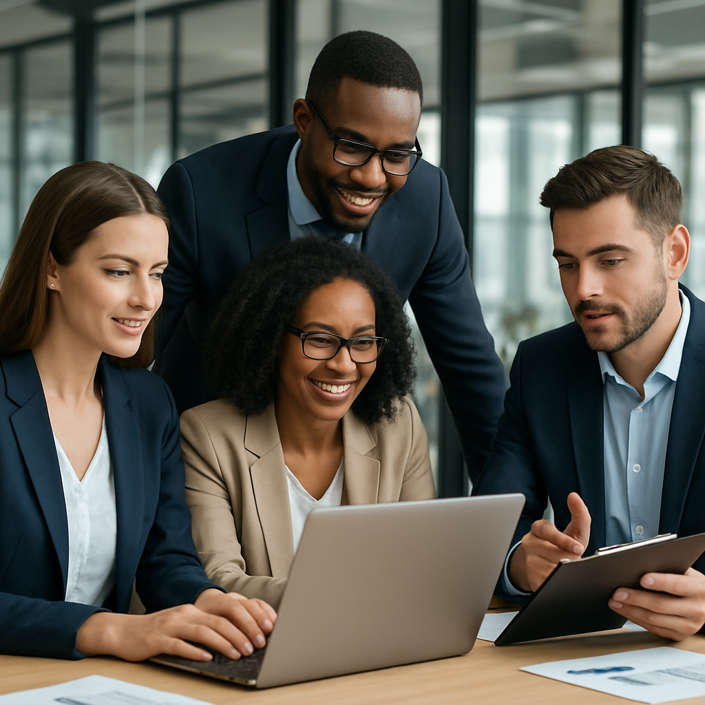 Professional team collaboration